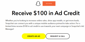 [GET] Snapchat – 100 Dollars Ads Coupon – US & CANADA ONLY Download