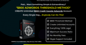 Create Unlimited $850 threshold Adwords Account With High Success Ratio – WORLDWIDE WORKING METHOD