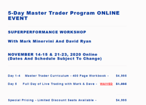 Mark Minervini – 5-Day Master Trader Program Online Event