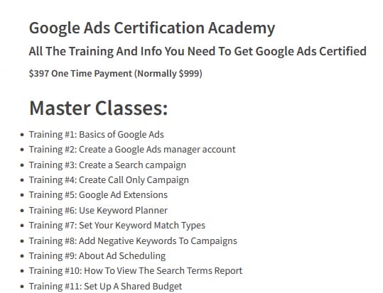 Jack Hopman – Google Ads Certification Academy Download