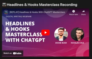 Ship30For30 – Headlines & Hooks Masterclass with ChatGPT