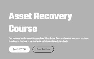 Money Making Juggernaut – Asset Recovery Course